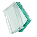 10mm de 12 mm de 15 mm de espessura de baixa espessura super clara de vidro temperado Ultra Clear para Shop Front Balustrade Skylight com bom polimento